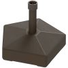 Outsunny Patio Umbrella Base Holder, Heavy Duty Outdoor Umbrella Stand Base, Filled Up to 42lbs with Stand or 33lbs with Water for Garden, Poolside