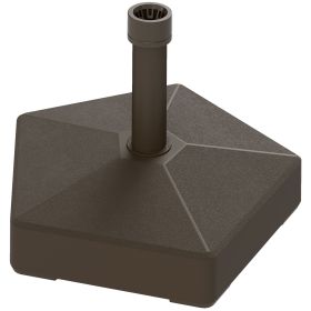 Outsunny Patio Umbrella Base Holder, Heavy Duty Outdoor Umbrella Stand Base, Filled Up to 42lbs with Stand or 33lbs with Water for Garden, Poolside
