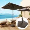 Outsunny Patio Umbrella Base Holder, Heavy Duty Outdoor Umbrella Stand Base, Filled Up to 42lbs with Stand or 33lbs with Water for Garden, Poolside