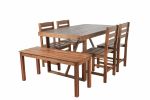 U_Style High-quality Acacia Wood Outdoor Table and Chair Set, Suitable for Patio, Balcony, Backyard